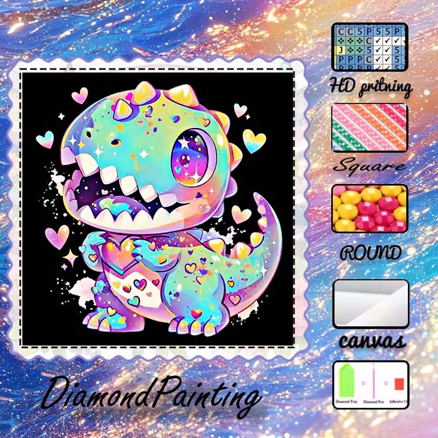 5D Diamond Painting Kit Full Drill - 1개 5D DIY 플로킹 천, 특수
