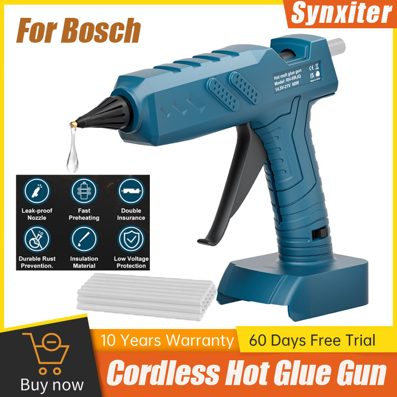 Hot Melt Glue Gun Cordless - Synxiter 무선 핫멜트 글루건 (10개 글루스틱