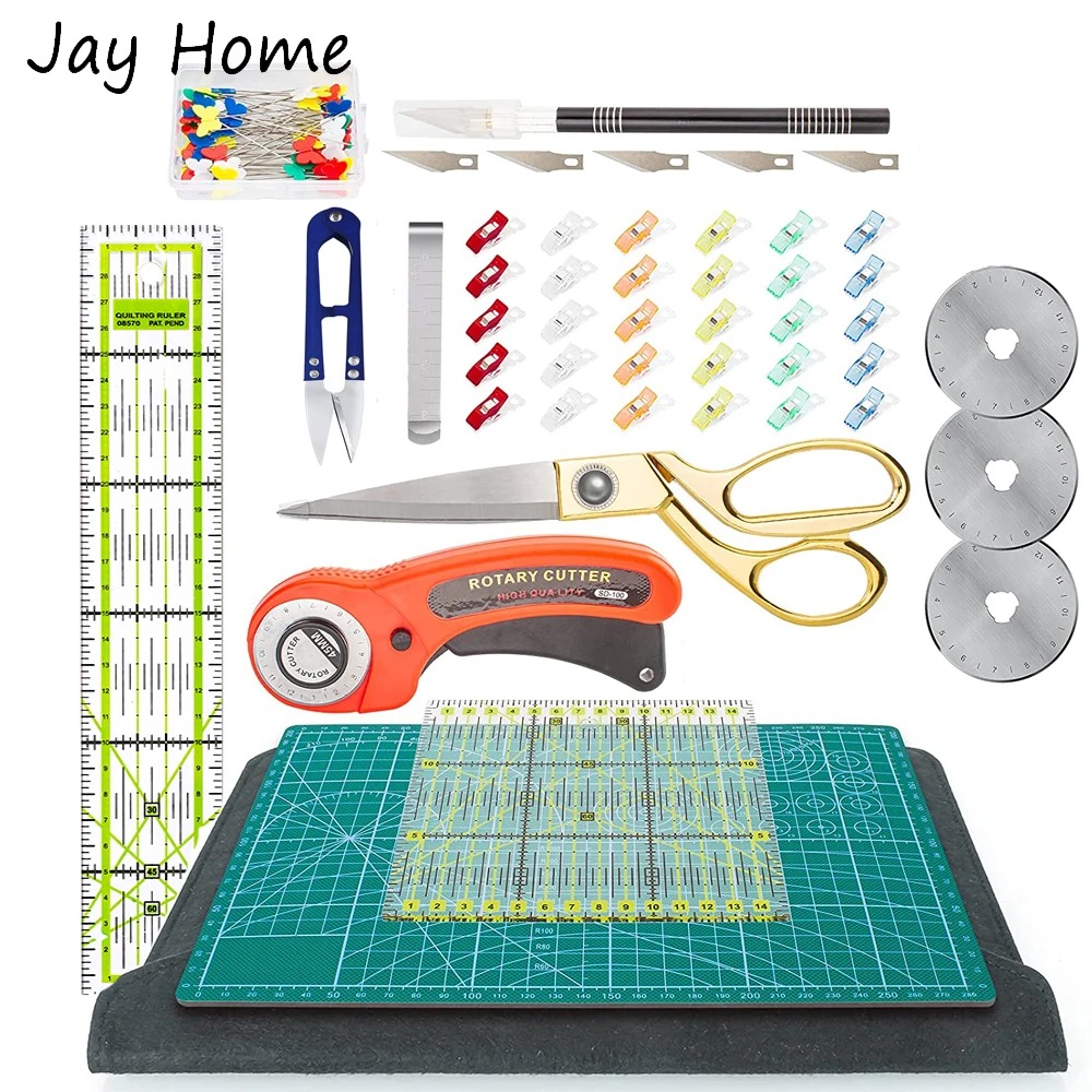 Rotary Cutter For Fabric 45Mm - 42PCS 로터리 커터 세트 45mm 패브릭