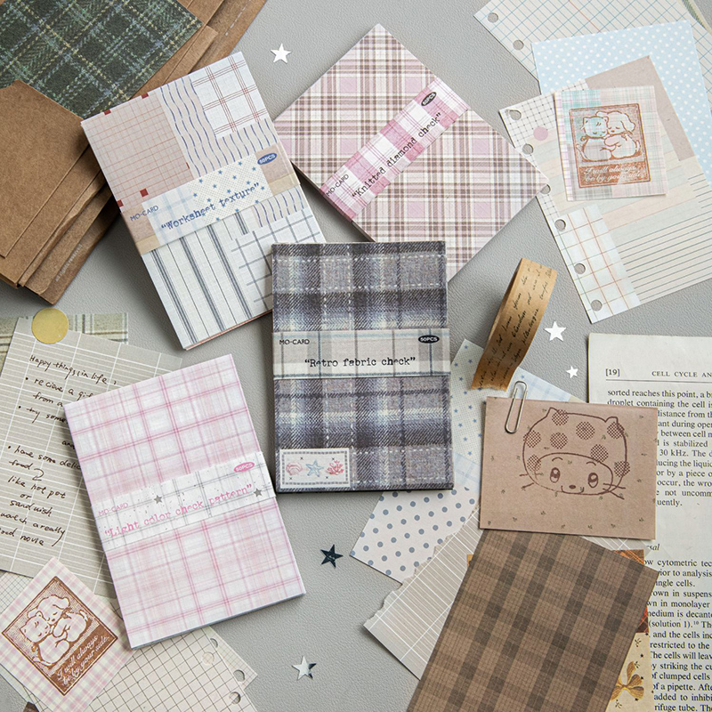 Vintage Junk Journal Scrapbooking Paper - 50개 크리에이티브 플래드 데코 스크랩북 빈티지
