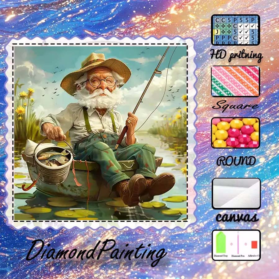 5D Diamond Painting Kit Full Drill - 5D DIY 플로킹 천 1개, 특수