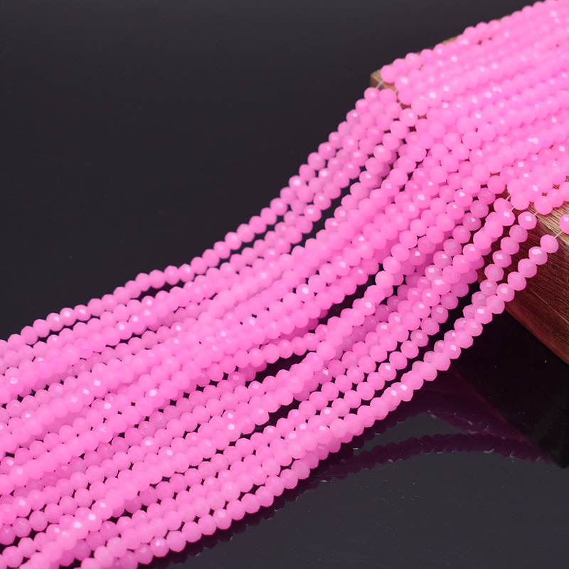 Glass Seed Beads 2Mm Jewelry Making - 밝은 복숭아 핑크 1 2 3