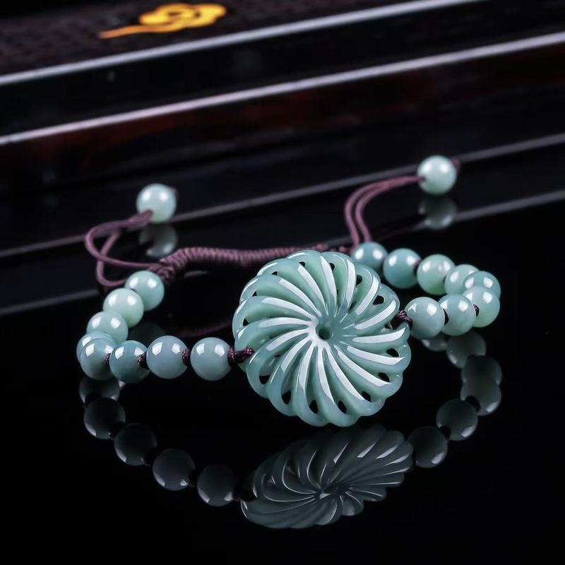 Beading - 천연 비취 A급 행운을 가져다주는 진짜