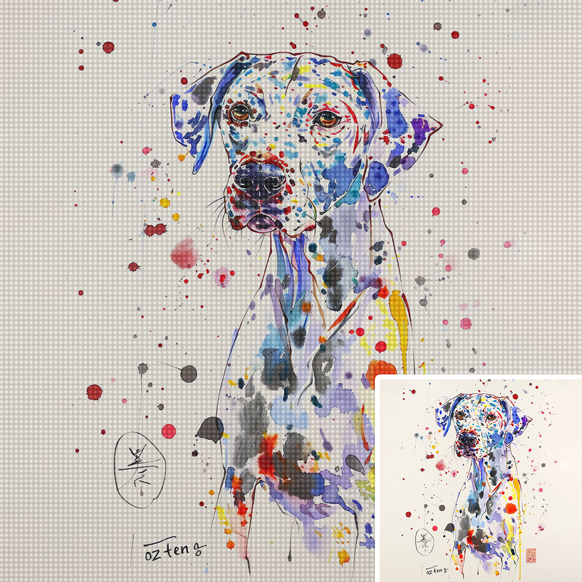 5D Diamond Painting Kit Full Drill - 맞춤형 5D 다이아몬드 페인팅 키트 -