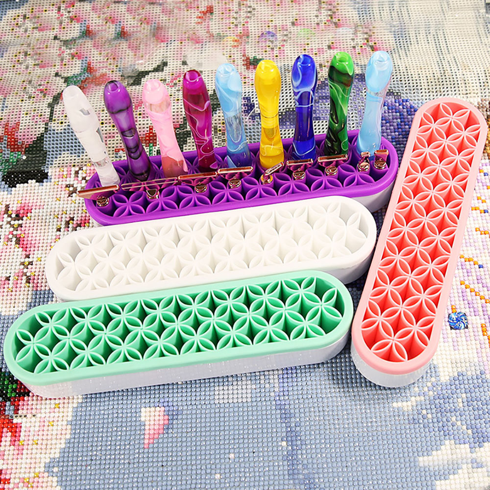 Painting Supplies - 다이아몬드 페인팅 도구용 실리콘 펜 홀더,