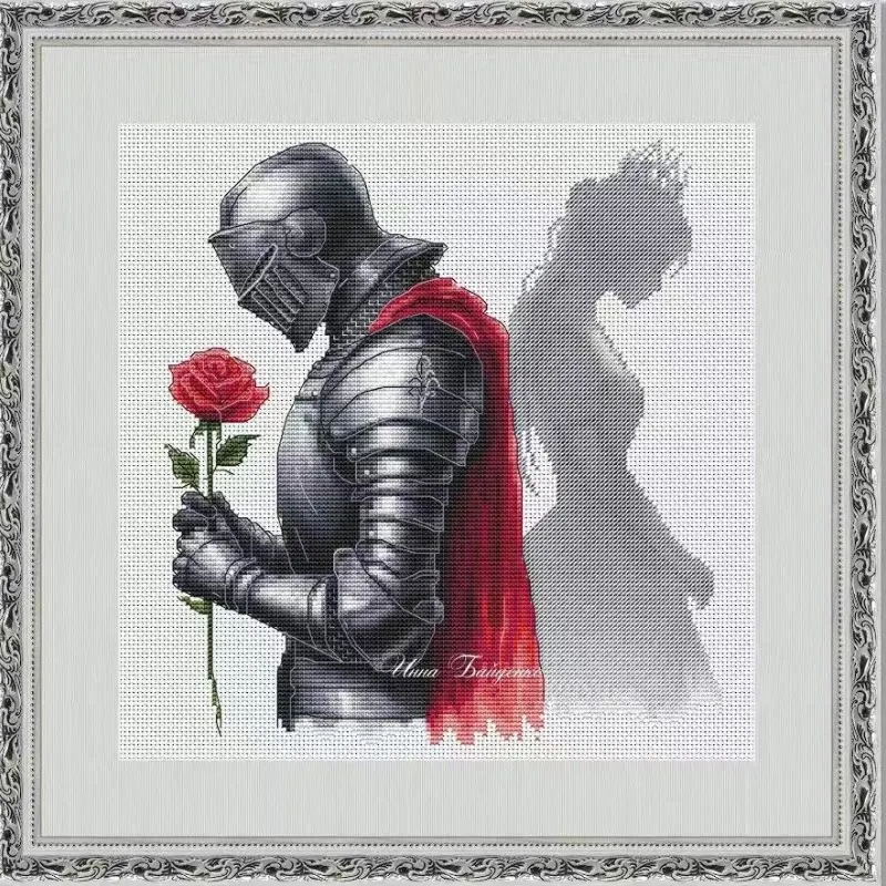 Cross Stitch Stamped Kits Beginners - [CC4971 - 사랑에 빠진 기사] 초보자를