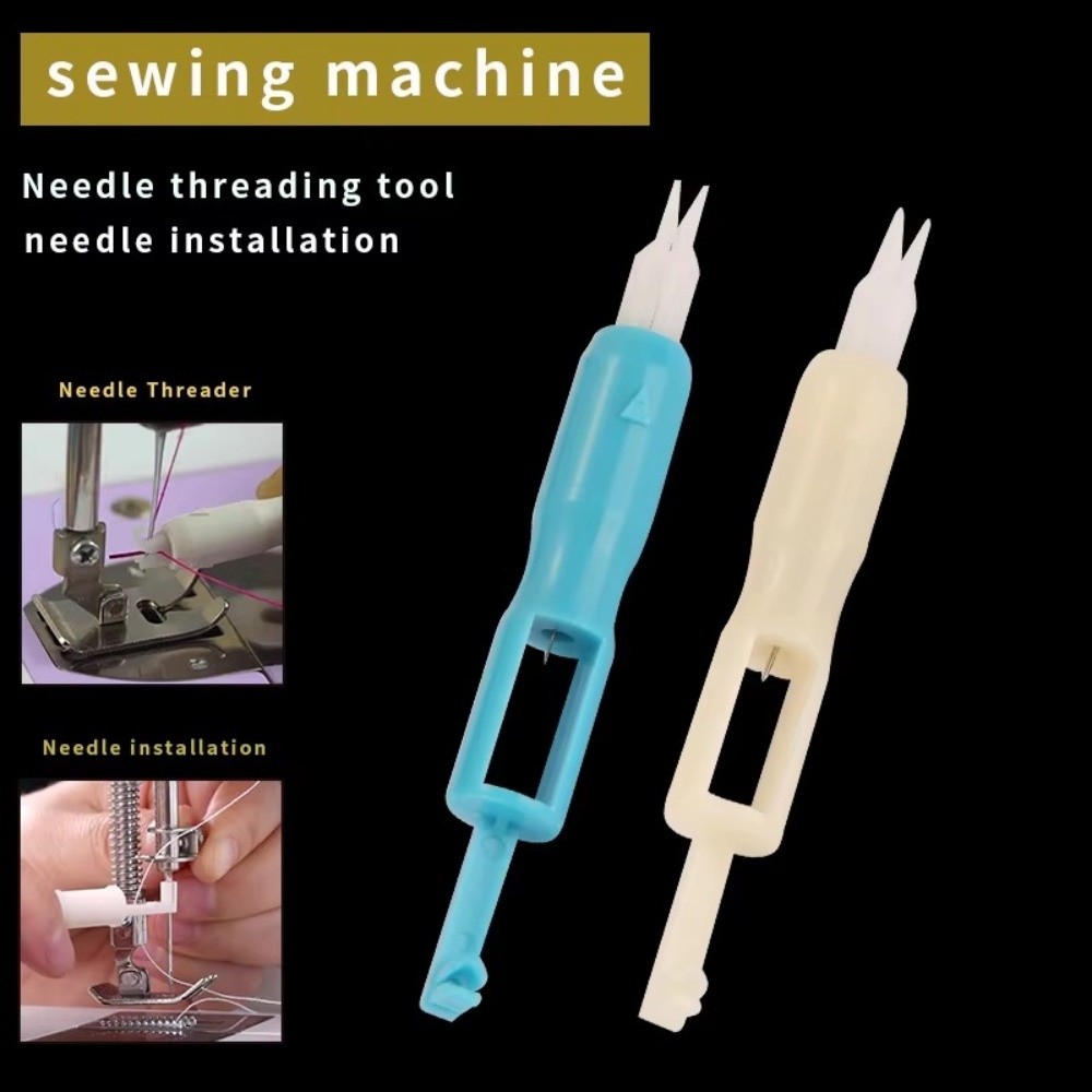 Cotton Embroidery Thread Skeins - 1/2개 자동 바늘 꿰는 도구 플라스틱