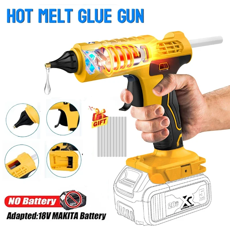 Hot Melt Glue Gun Cordless - 무선 전기 핸드 헬드 핫 접착제