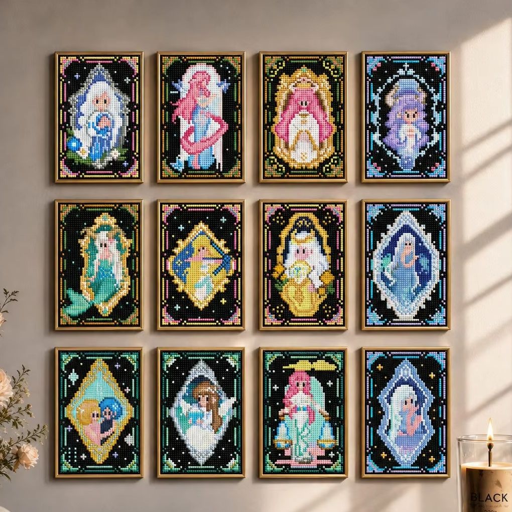5D Diamond Painting Kit Full Drill - 미니젬 5D DIY 다이아몬드 페인팅 키트