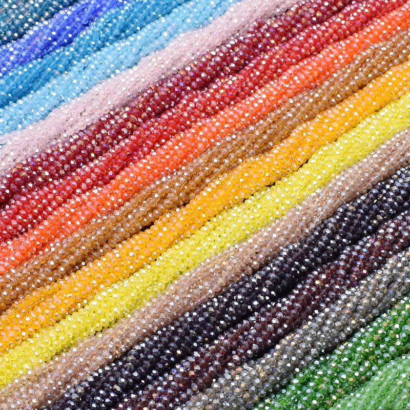 Glass Seed Beads 2Mm Jewelry Making - 도금 AB 컬러 투명 반짝이 2