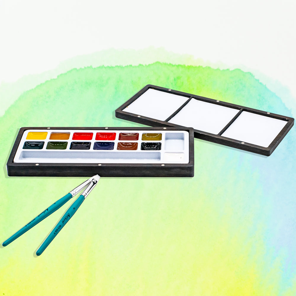 ArtSecret 13 단색 수채화 팔레트 세트 Wod - Watercolor Paint Set Solid Pigment 리뷰 및 가격