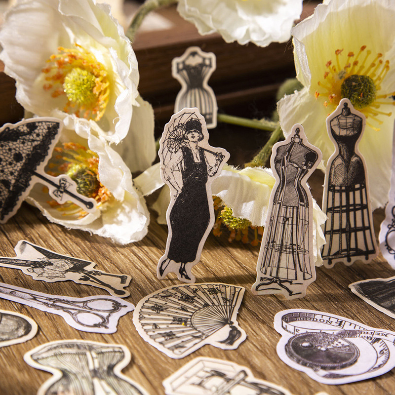 빈티지 스티커 및 재료 종이 장식 일기 스크랩북 수제  - Vintage Junk Journal Scrapbooking Paper 리뷰 및 가격