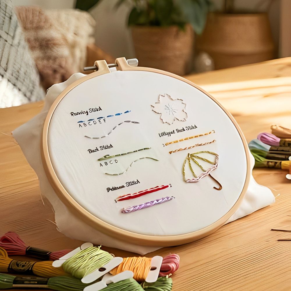 1세트 자수 스티치 연습용 책 키트, 24색 실, 후프 - Cotton Embroidery Thread Skeins 리뷰 및 가격