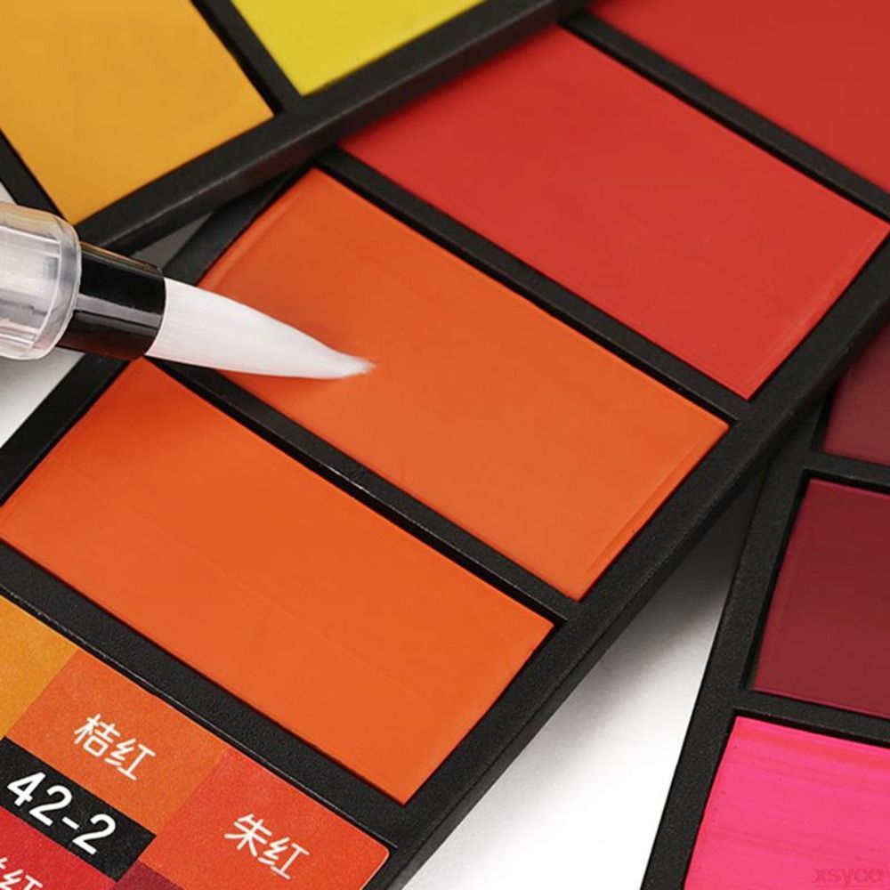 휴대용 접이식 수채화 물감 세트 18/24/36/42  - Watercolor Paint Set Solid Pigment 리뷰 및 가격