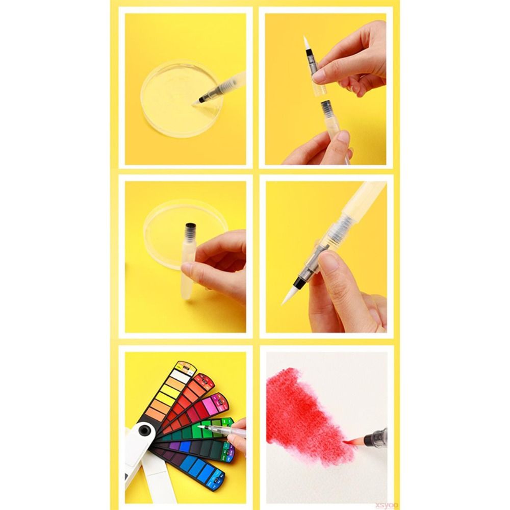 휴대용 접이식 수채화 물감 세트 18/24/36/42  - Watercolor Paint Set Solid Pigment 리뷰 및 가격
