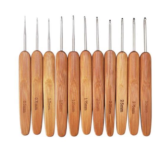 대나무 나무 손잡이 크로 셰 뜨개질 후크 인체 공학적  - Wooden Crochet Hooks Ergonomic Handle 리뷰 및 가격