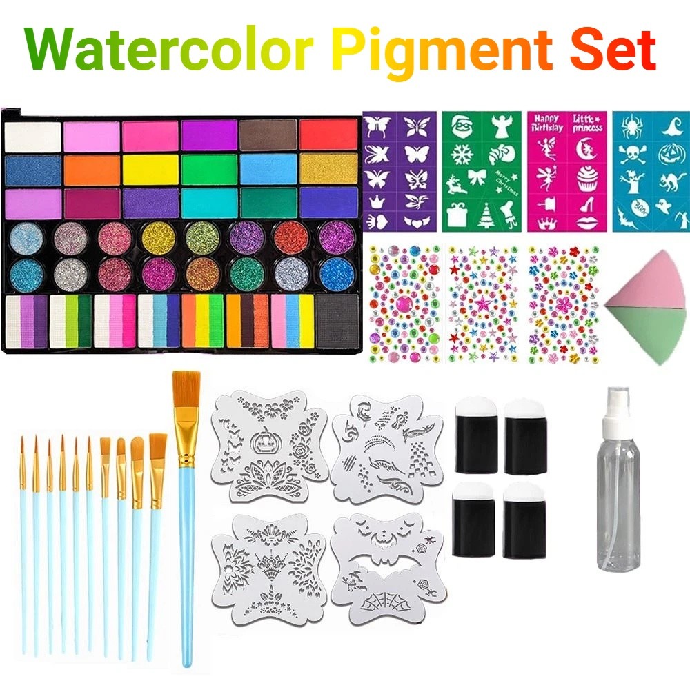 42색 수채화 물감 세트 생생한 색상 고체 안료 수채화 - Watercolor Paint Set Solid Pigment 리뷰 및 가격