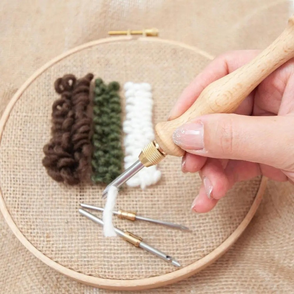 2.5mm/3.5mm/5mm 펀치 니들 세트 나무 손잡 - Cotton Embroidery Thread Skeins 리뷰 및 가격