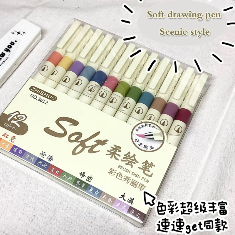 24/3 색상 빈티지 수채화 레터링 아트 마커 드로잉  - Painting Supplies 리뷰 및 가격