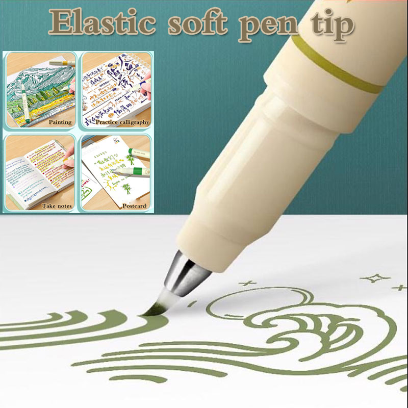 24/3 색상 빈티지 수채화 레터링 아트 마커 드로잉  - Painting Supplies 리뷰 및 가격