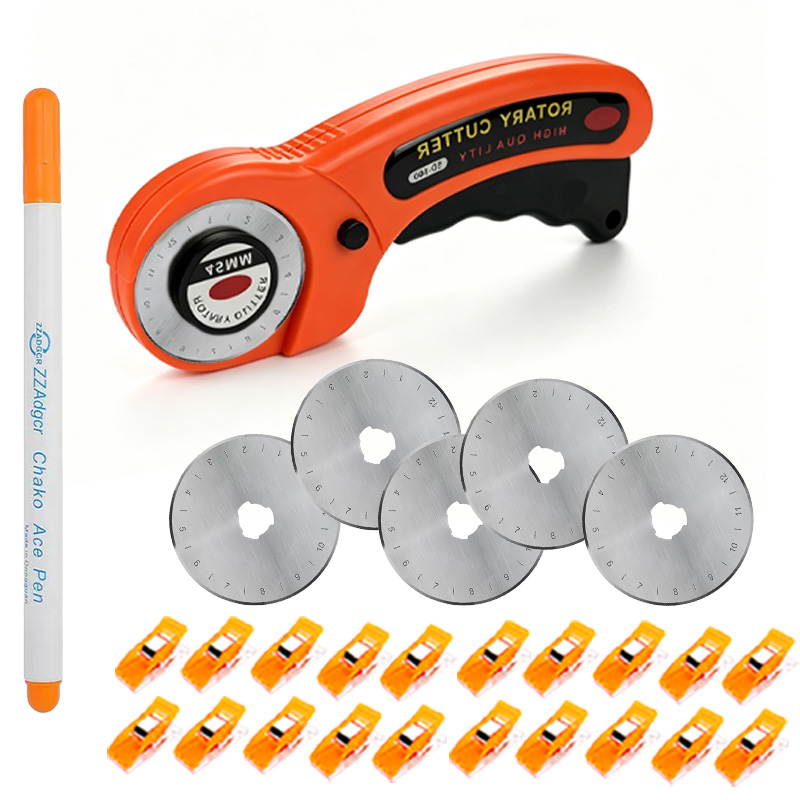 45mm 로터리 커터 재봉 용품, 교체용 칼날 5개,  - Rotary Cutter For Fabric 45Mm 리뷰 및 가격