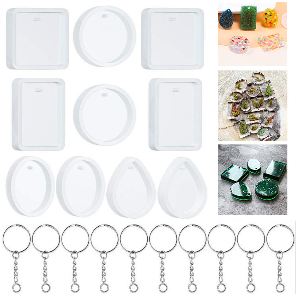 DIY 키 체인 펜던트 주조 실리콘 몰드 키트 20 개 - Silicone Epoxy Resin Molds Set 리뷰 및 가격