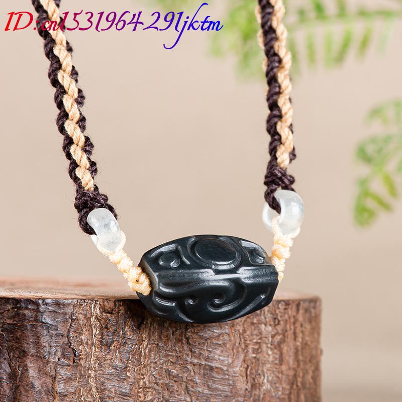 헤티안 옥 조각 비즈 펜던트 목걸이 빈티지 패션 액세서 - Beading 리뷰 및 가격
