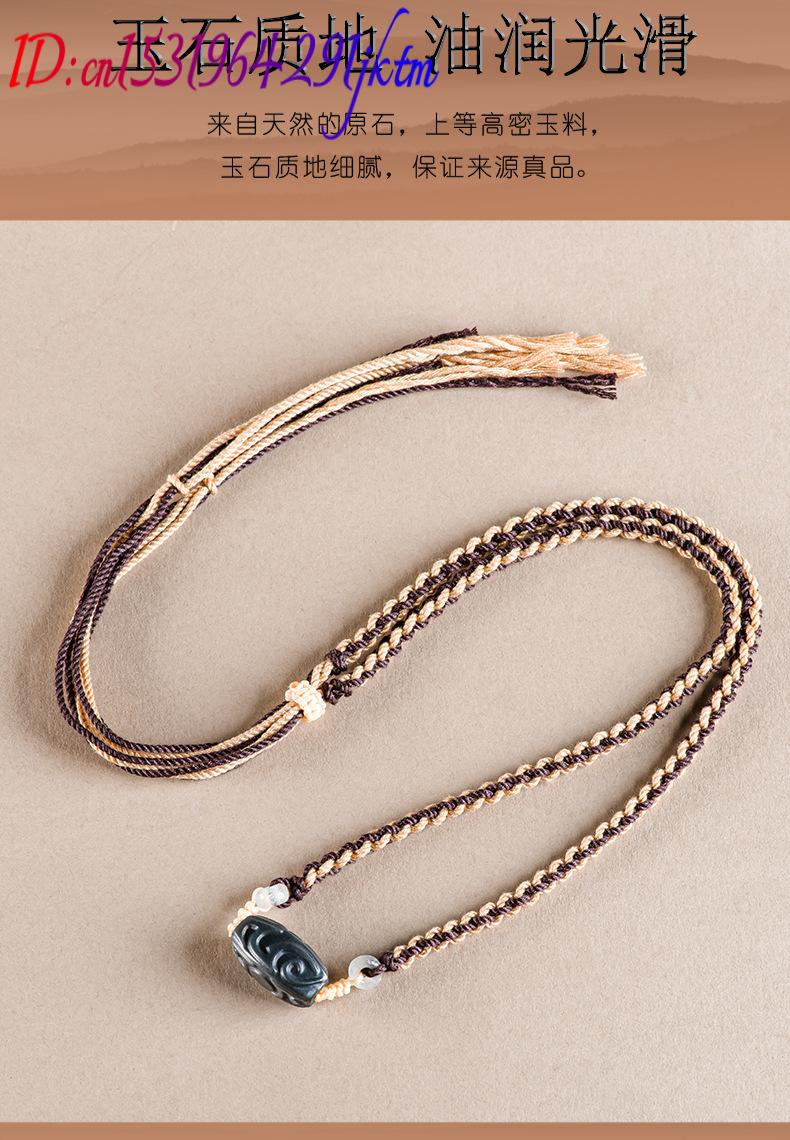 헤티안 옥 조각 비즈 펜던트 목걸이 빈티지 패션 액세서 - Beading 리뷰 및 가격