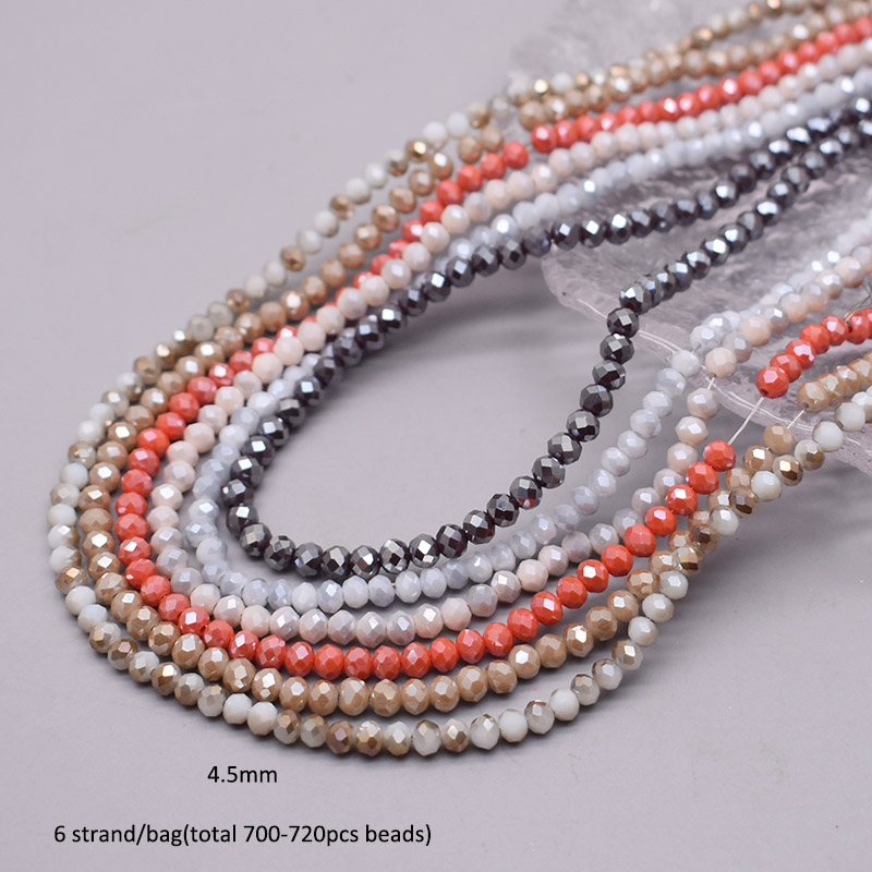 색 구성표 6 가닥/가방 4mm Rondelle 크리스 - Glass Seed Beads 2Mm Jewelry Making 리뷰 및 가격