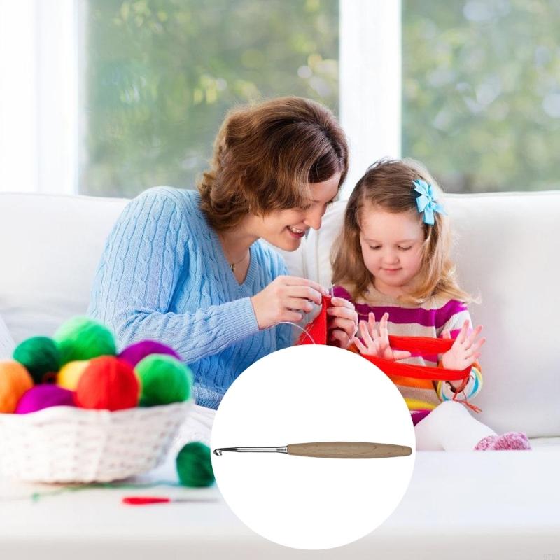 97BA 인체공학적 그립 크로셰 뜨개질 바늘 나무 손잡 - Wooden Crochet Hooks Ergonomic Handle 리뷰 및 가격