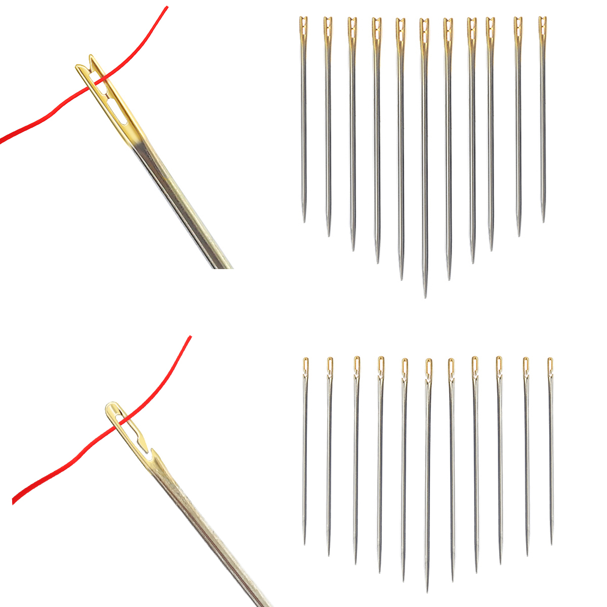 블라인드 멀티 사이즈 스테인레스 스틸 셀프 스레딩 바늘 - Cotton Embroidery Thread Skeins 리뷰 및 가격