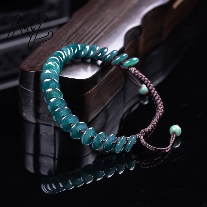 천연 진짜 에메랄드 블루 워터 아바커스 비즈 팔찌 미얀 - Beading 리뷰 및 가격