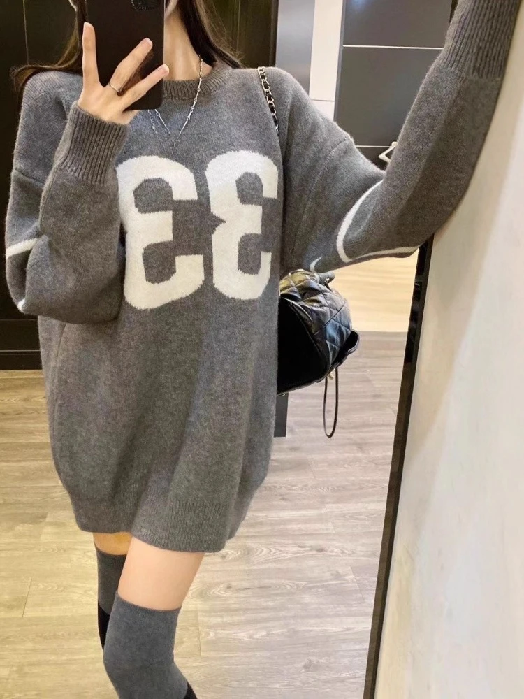 Y2K 빈티지 니트 스웨터 여성 2025, 그로즈드 하 - Embroidery 리뷰 및 가격