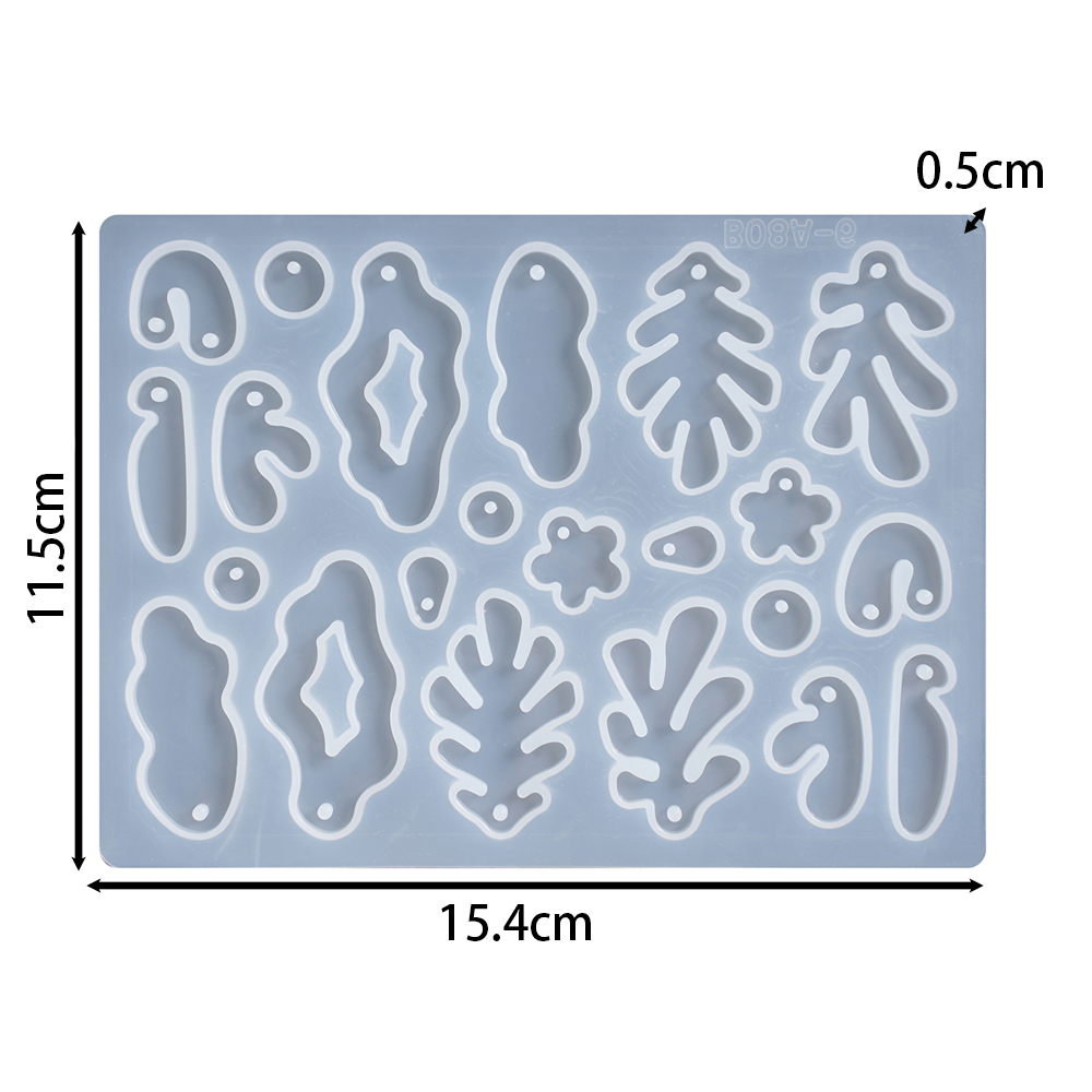 1 개/몫 기하학적 귀걸이 펜던트 실리콘 금형 스타 혼 - Silicone Epoxy Resin Molds Set 리뷰 및 가격