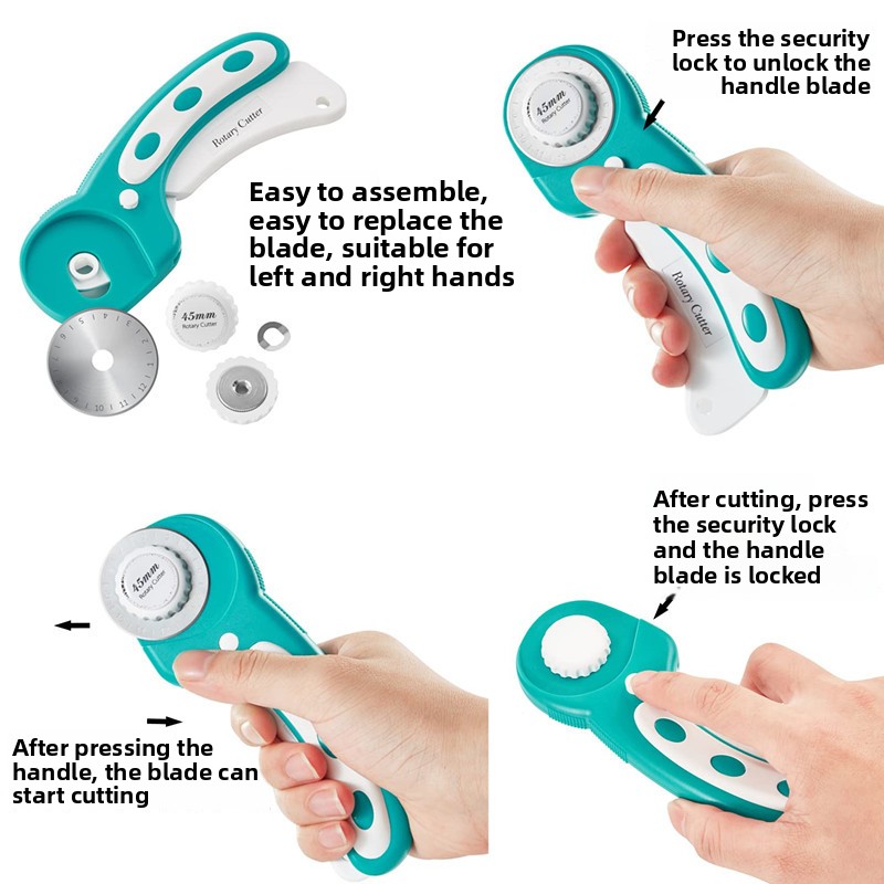 로터리 커터 45mm 패브릭 커팅 도구, 손잡이가 있는 - Rotary Cutter For Fabric 45Mm 리뷰 및 가격
