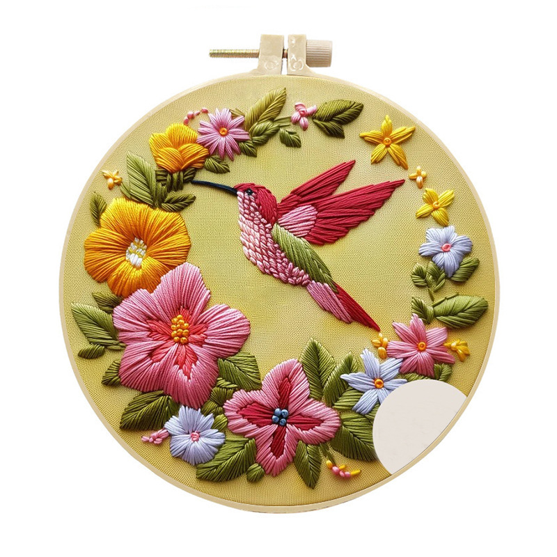 초보자를 위한 벌새 자수 키트 패턴 펀치 바늘 키트 크 - Cross Stitch Stamped Kits Beginners 리뷰 및 가격