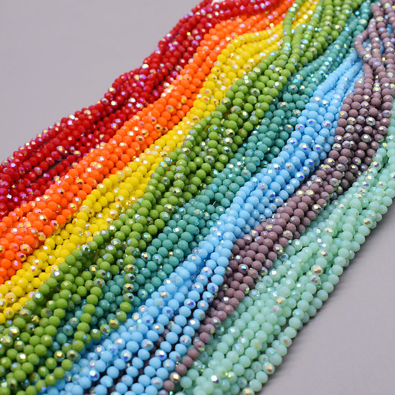 쥬얼리 제작용 론델 크리스탈 유리 비즈, 느슨한 면체  - Glass Seed Beads 2Mm Jewelry Making 리뷰 및 가격