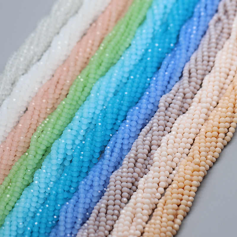4mm(10줄) 1050개/봉투 면처리된 론델 크리스탈 - Glass Seed Beads 2Mm Jewelry Making 리뷰 및 가격