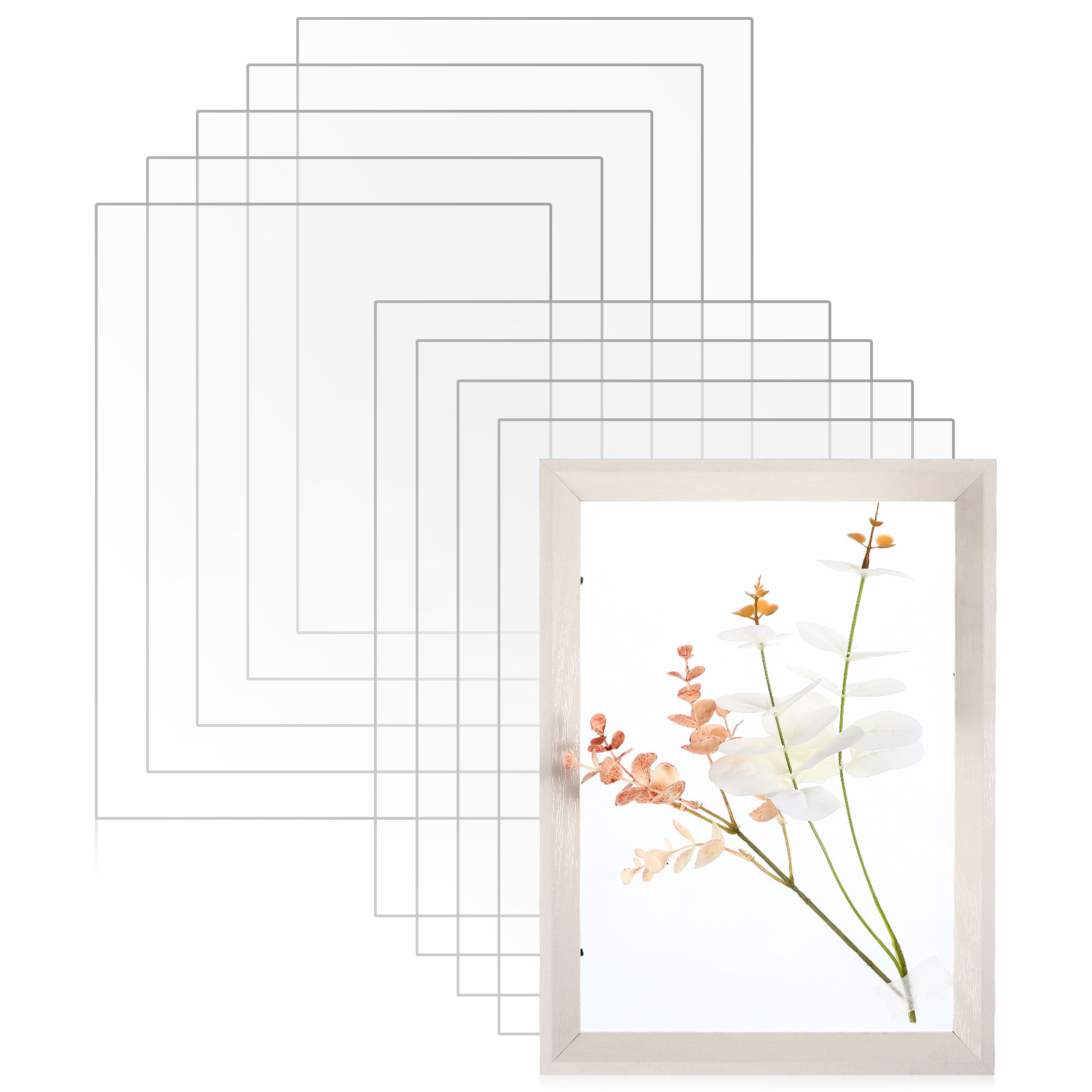 10pcs 투명 플라스틱 시트 A4 사진 디스플레이 용 - Painting Supplies 리뷰 및 가격