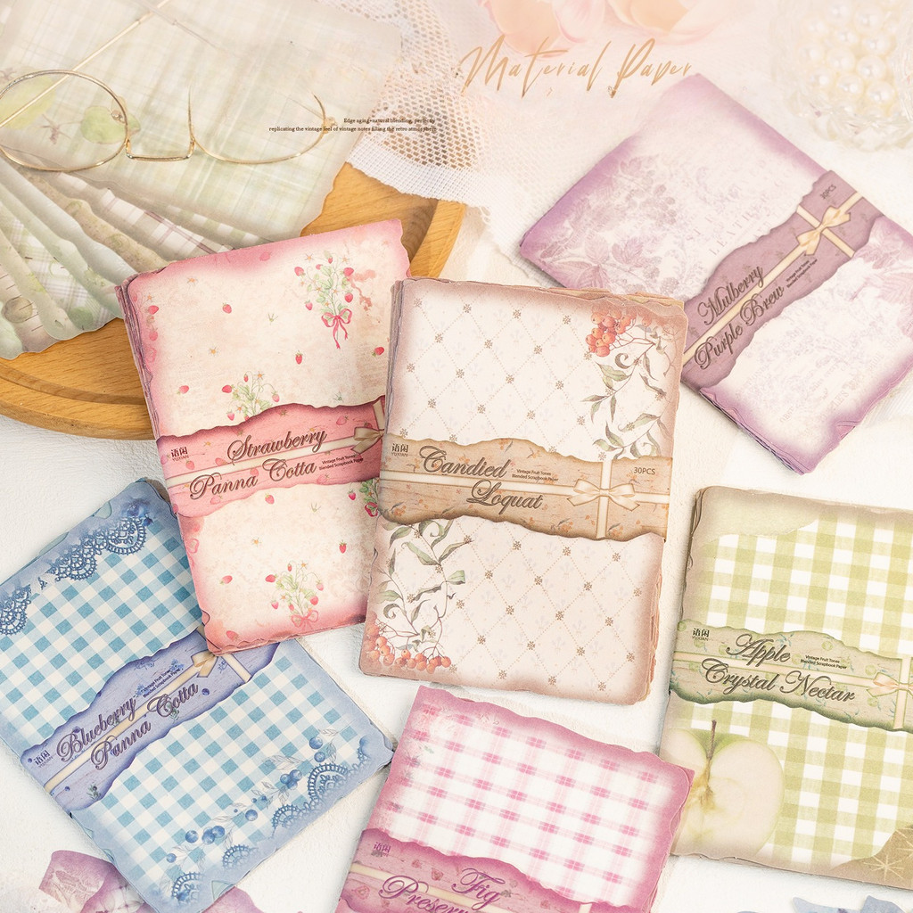 30장 빈티지 스크랩북 용지, 스크랩북킹 재료, 재활용 - Vintage Junk Journal Scrapbooking Paper 리뷰 및 가격