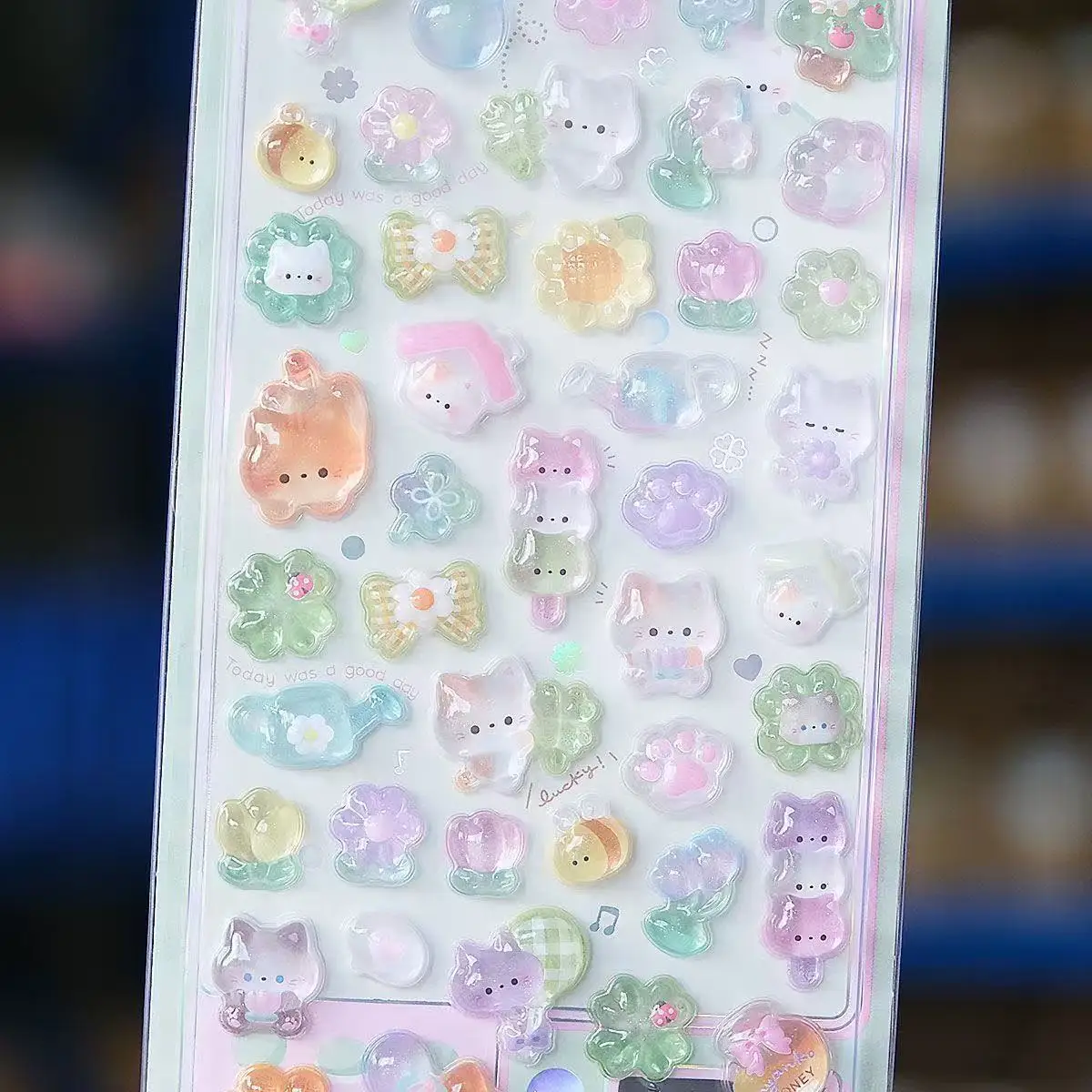=-=2027Kawaii 3D 젤리 수지 스티커 귀여운 - Scrapbooking 리뷰 및 가격