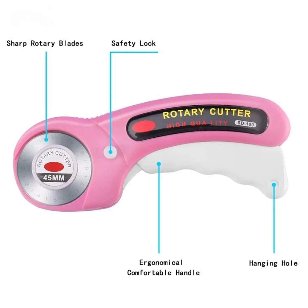 45mm 로터리 커터 세트 5 블레이드 바느질 클립 패 - Rotary Cutter For Fabric 45Mm 리뷰 및 가격