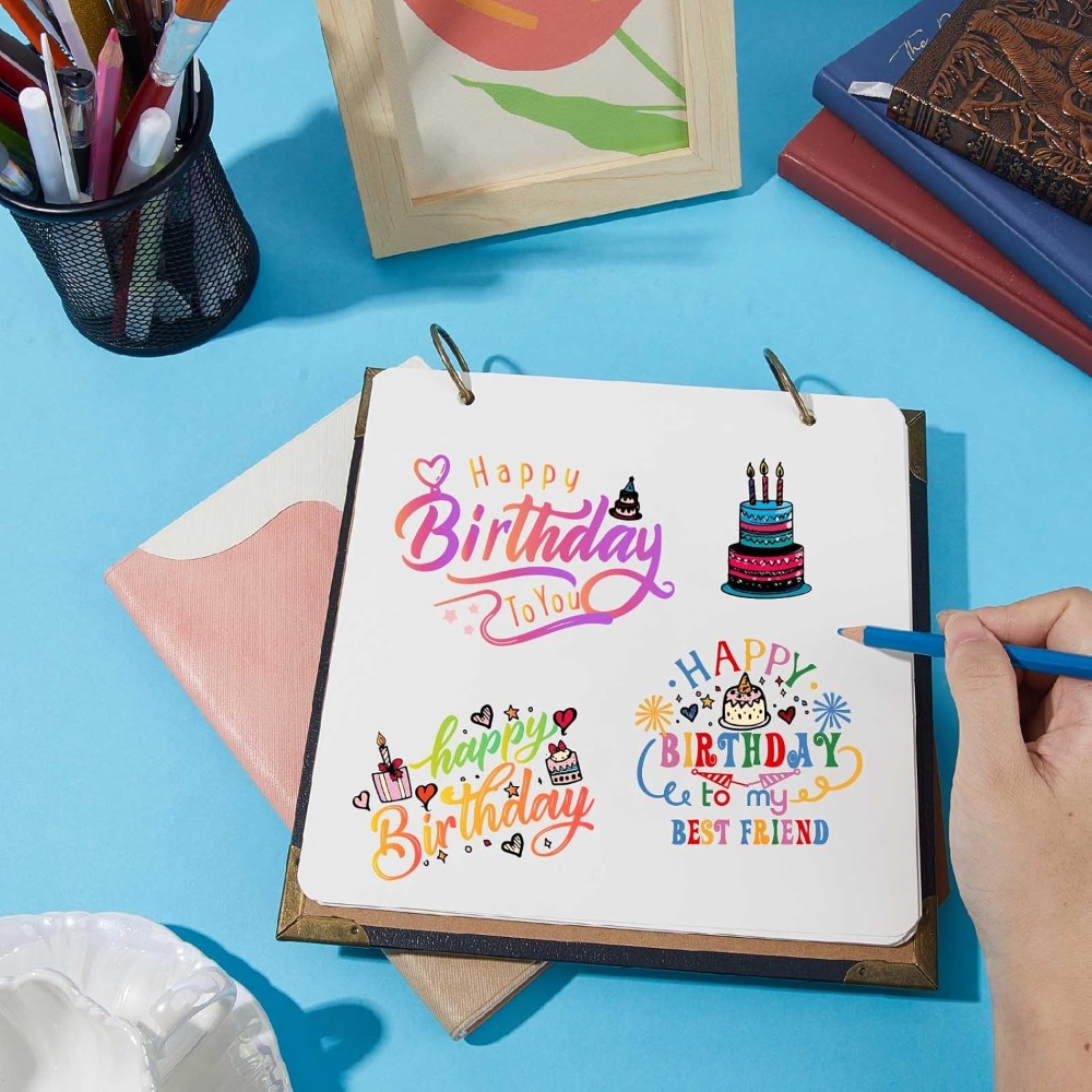 생일 축하 카드 만들기 용 클리어 스탬프 축복 단어 투 - Clear Silicone Stamps For Card Making 리뷰 및 가격