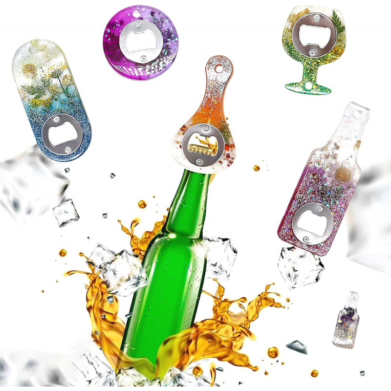 병따개 레진 몰드, 드라이버와 금속 부품이 포함된 맥주 - Silicone Epoxy Resin Molds Set 리뷰 및 가격