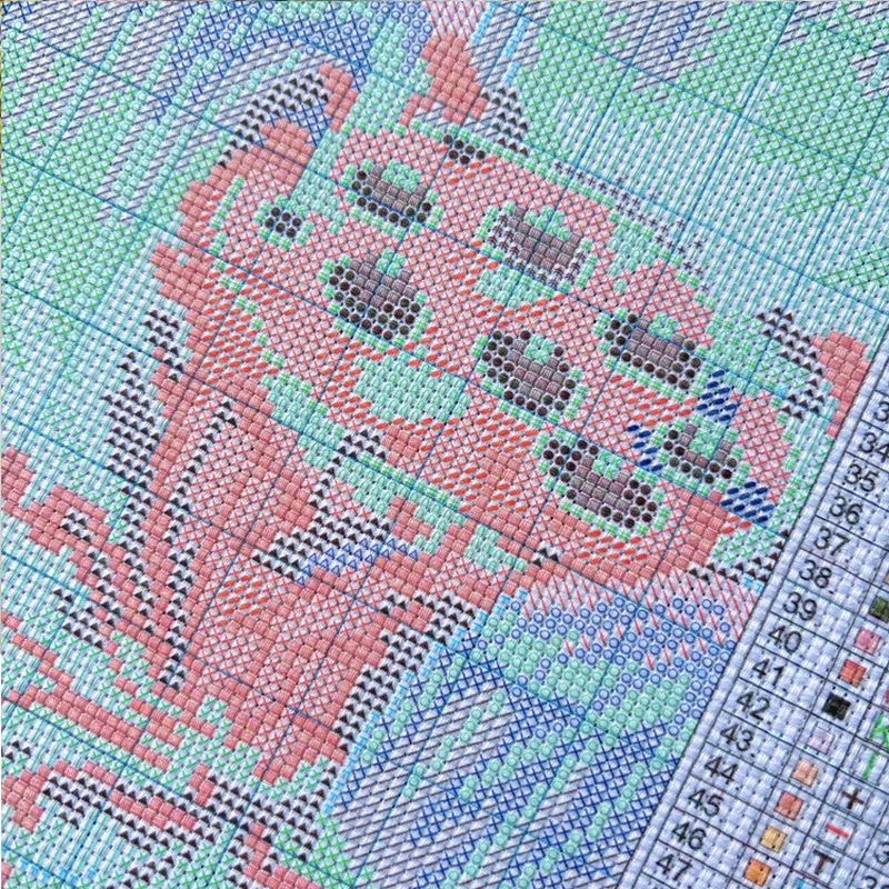 【CC2937 Spring Garden】 초보자용 DI - Cross Stitch Stamped Kits Beginners 리뷰 및 가격