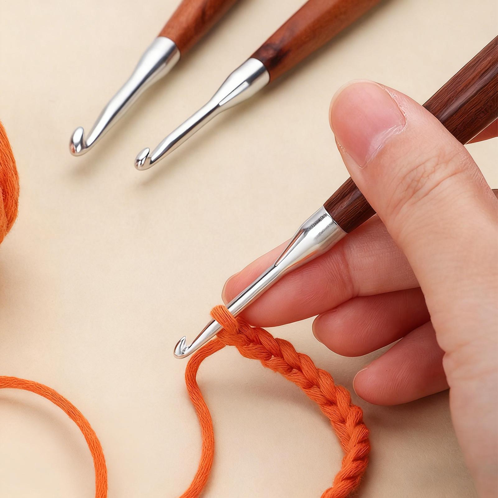8개 크로셰 바늘 세트 (3mm~7mm) 나무 손잡이  - Wooden Crochet Hooks Ergonomic Handle 리뷰 및 가격
