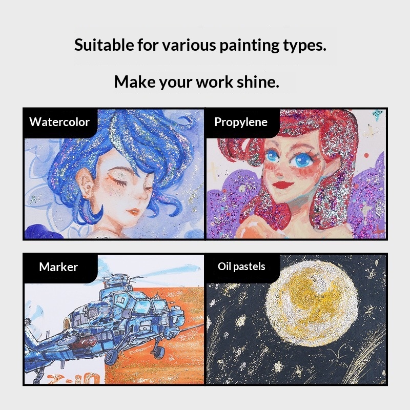 15색 페인팅 장식 입자 익스트림 다이아몬드 펄 수채화 - Watercolor Paint Set Solid Pigment 리뷰 및 가격