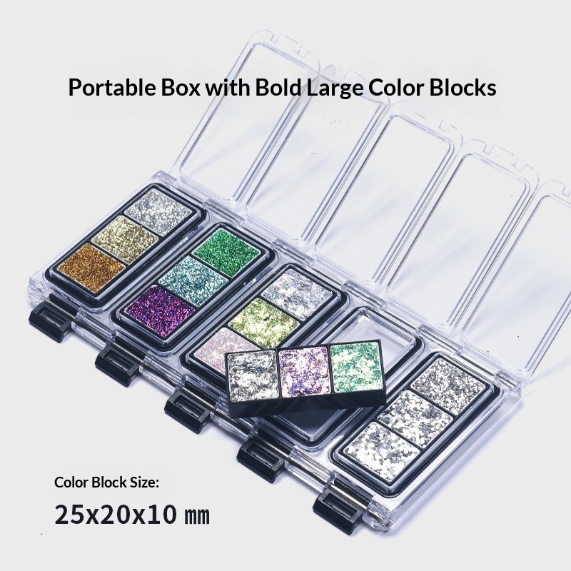 15색 페인팅 장식 입자 익스트림 다이아몬드 펄 수채화 - Watercolor Paint Set Solid Pigment 리뷰 및 가격