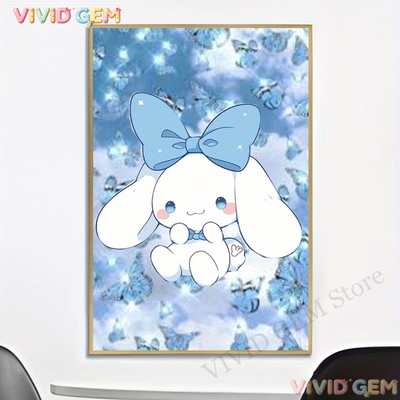 VIVID GEM 산리오 블루 클라우드 시나모롤 5D  - 5D Diamond Painting Kit Full Drill 리뷰 및 가격