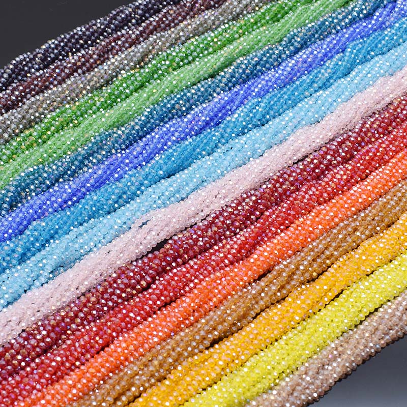 도금 AB 컬러 투명 반짝이 2 3 4 6mm rond - Glass Seed Beads 2Mm Jewelry Making 리뷰 및 가격